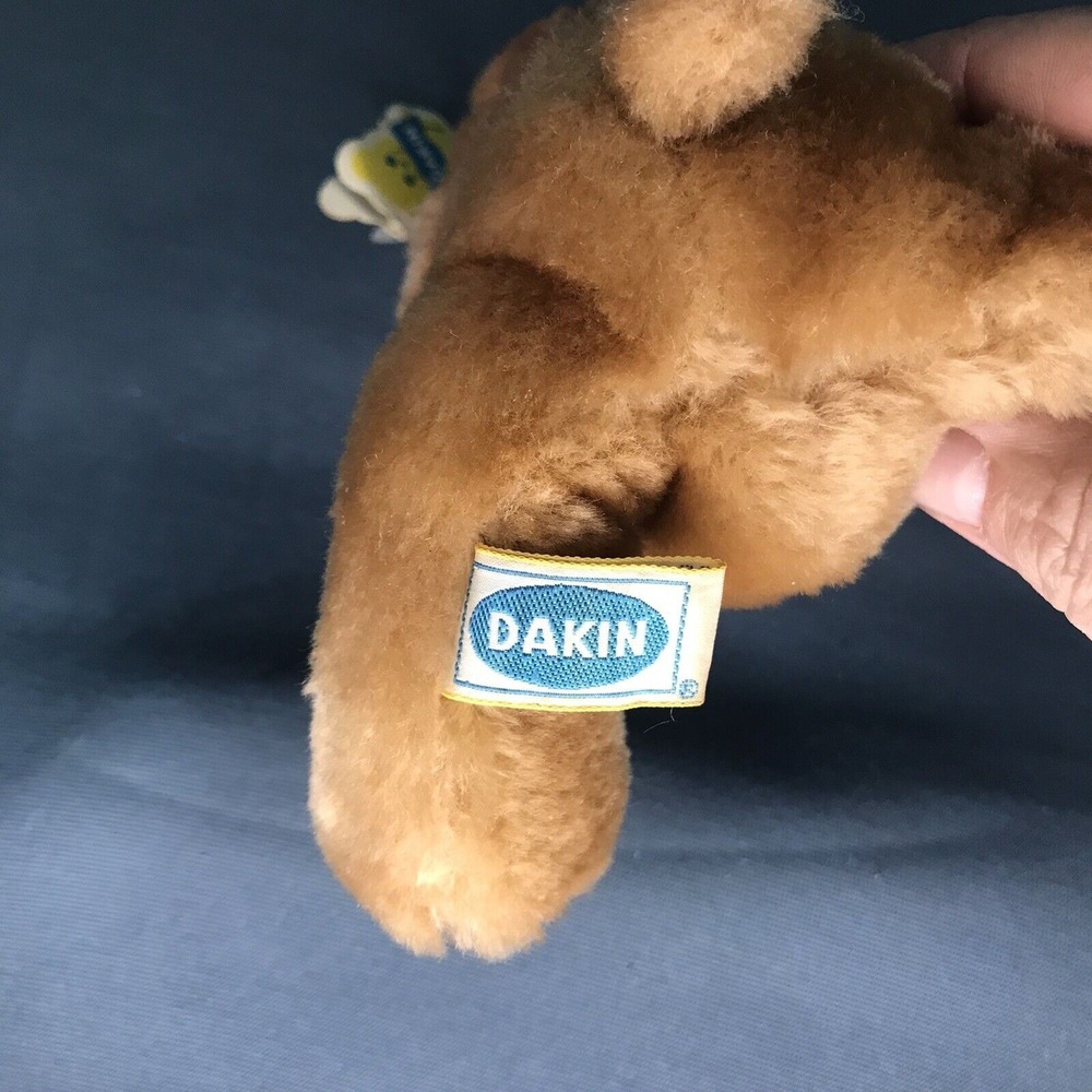 Vintage 1981 Dakin Dark Brown 8" Teddy Bear Plush Stuffed Animal Tags‎ - Picture 5 of 7